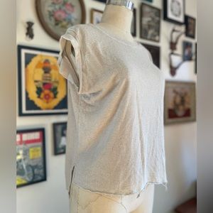 Nordstrom PST Grunge Knit Hi Low Burnout Blouse Casual Rock’n’Roll